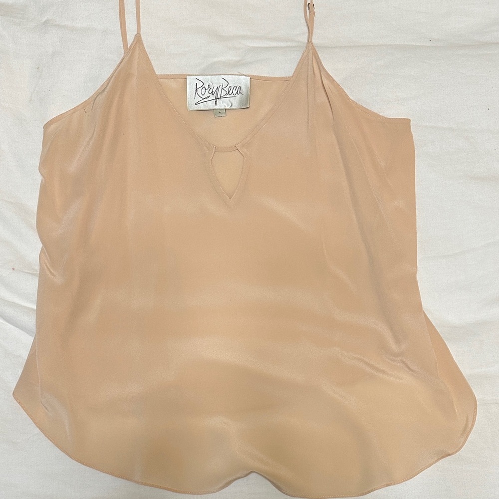 Rory Beca Beige V-Neck Tank Top